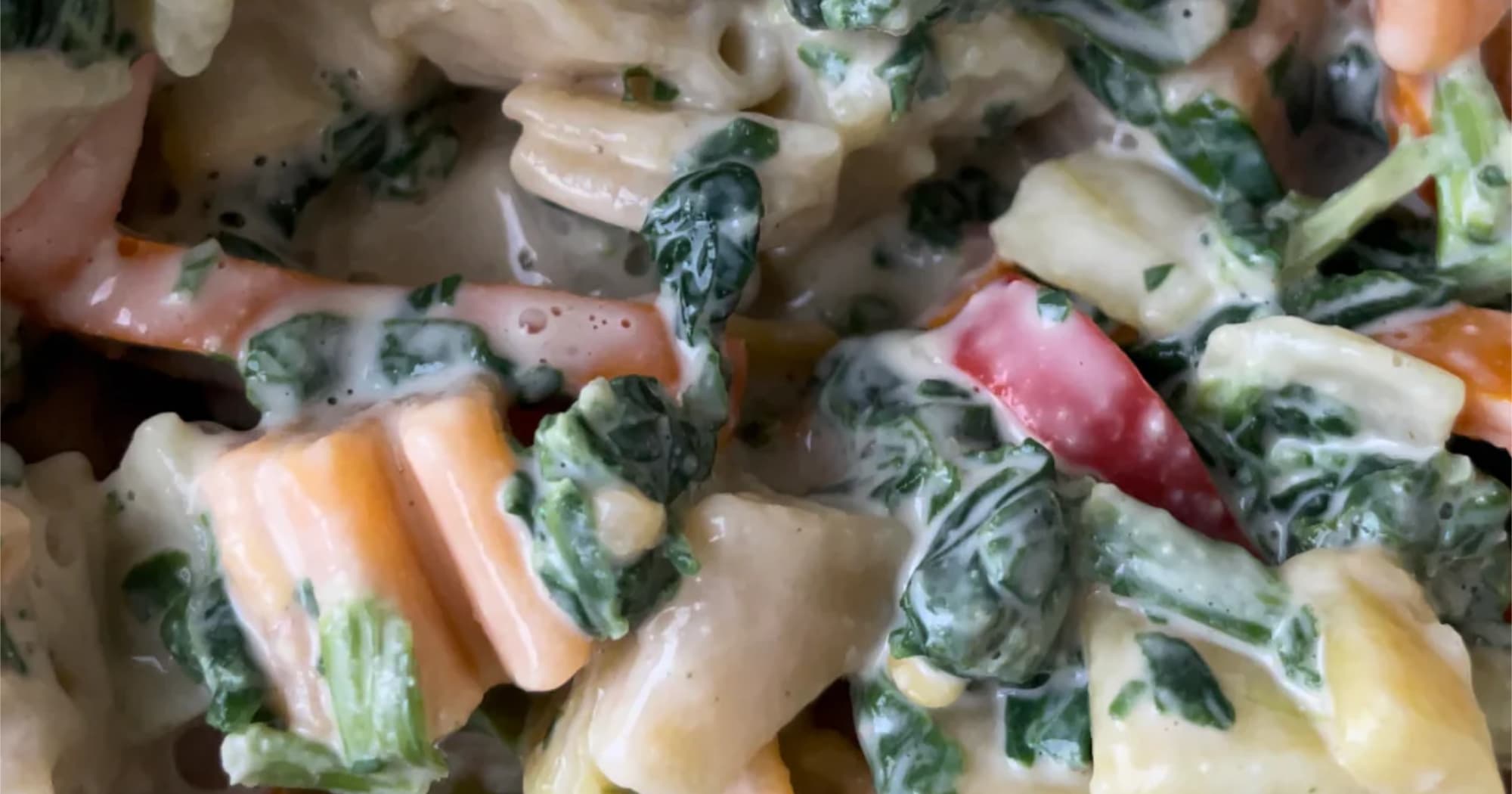 Creamy Spinach Pasta for two – PACK'D