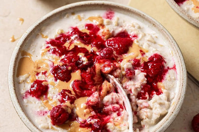 Organic Raspberry and Peanut Butter Porridge