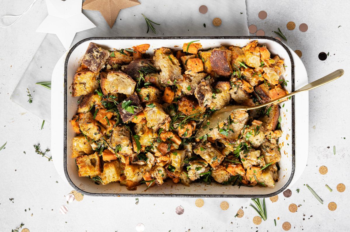 Vegan Sweet Potato Stuffing Recipe - Festive Side Dish in 40 Minutes – PACK'D