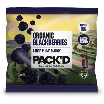 PACK'D organic blackberries