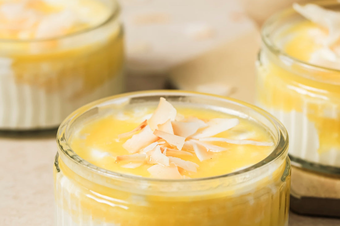 2 minute Tropical Coconut Yoghurts