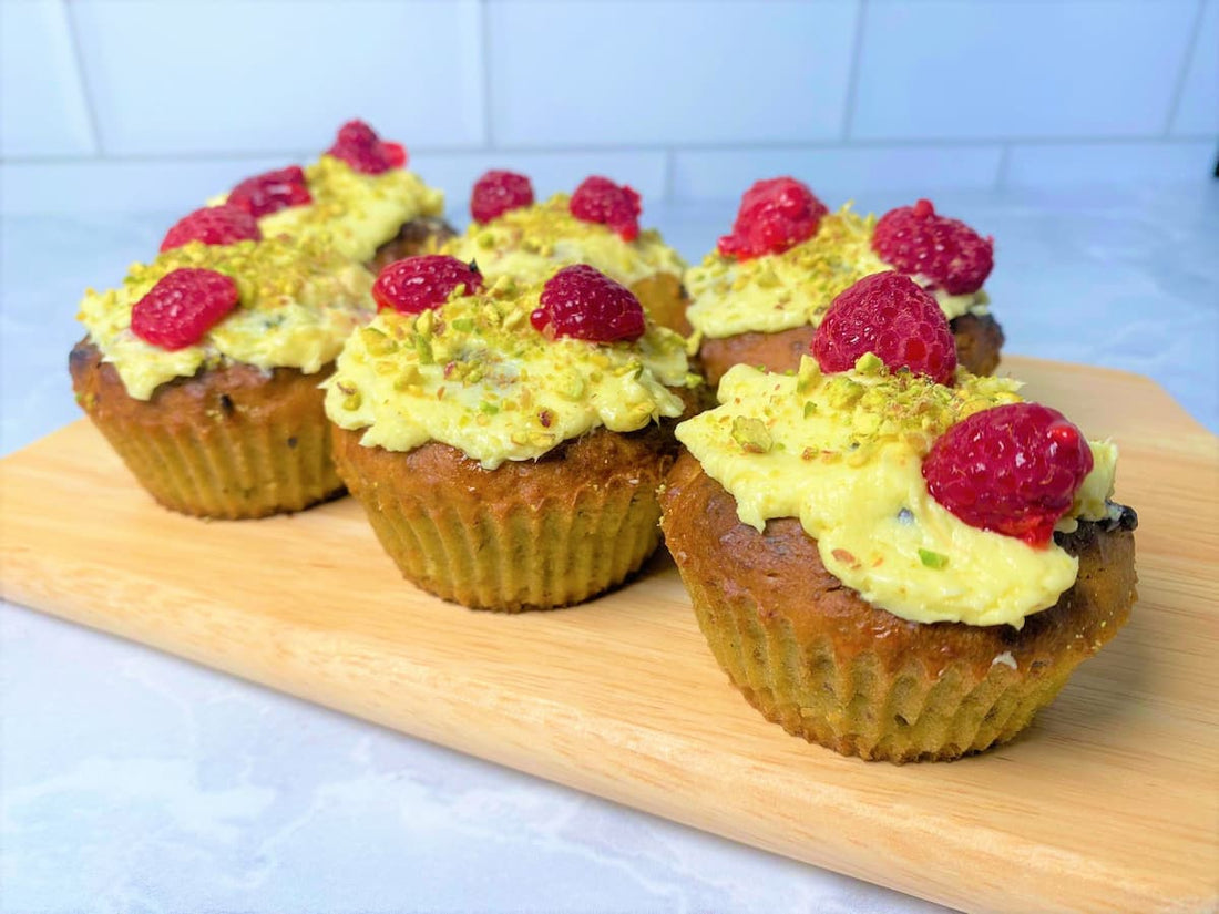 Avocado & Pistachio Cupcakes