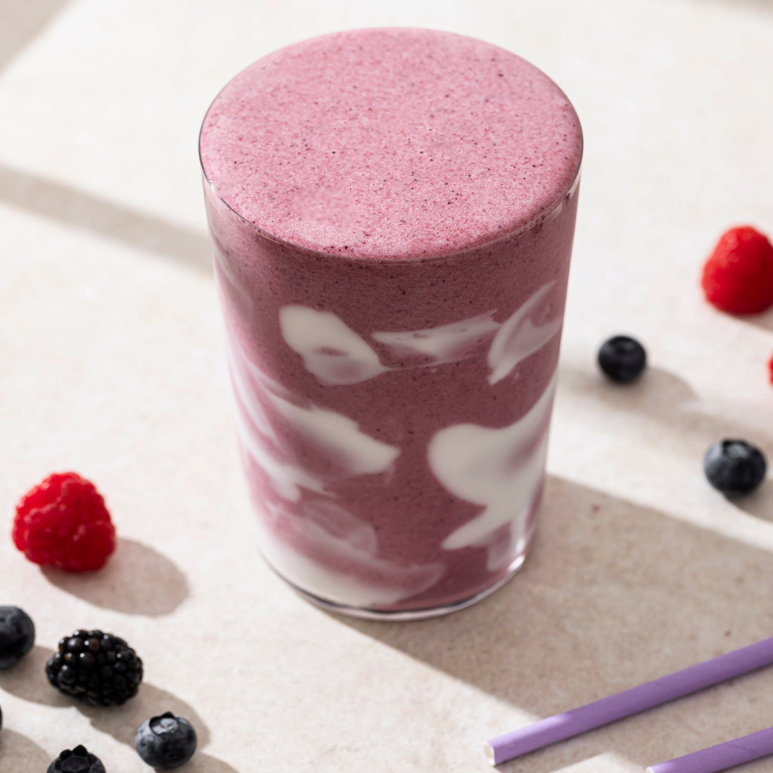 High Protein Summer Berry Smoothie
