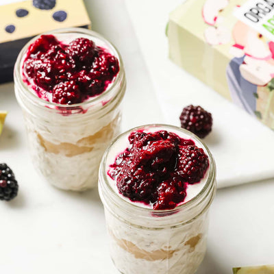 Apple & Blackberry Overnight Oats