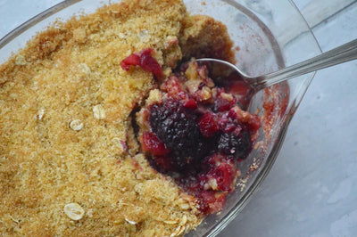 Warming Winter Pud - Blackberry, Apple, and Cinnamon Crumble