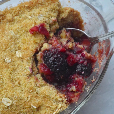 PACK'D blackberry, Apple, and Cinnamon Crumble