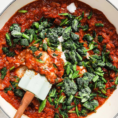 PACK'D Creamy Tomato Spinach Pasta is a quick and easy mid week meal