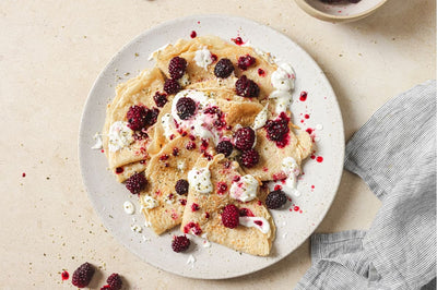 Easy Blackberry Crepes