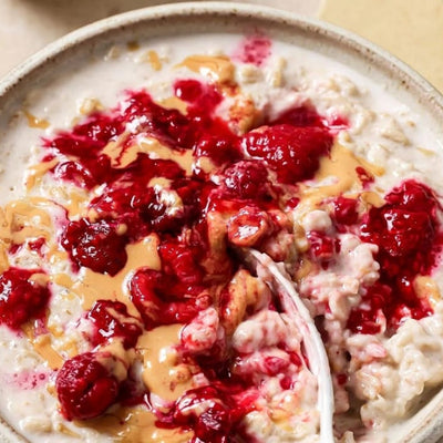 PACK'D Organic Raspberry and Peanut Butter Porridge