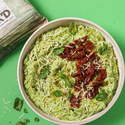 PACK'D creamy spinach cashew orzo