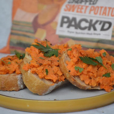 PACK'D Sweet Potato Toasts recipe