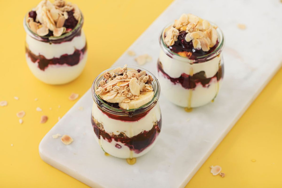 Healthy breakfast boost pots