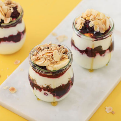 Healthy breakfast boost pots