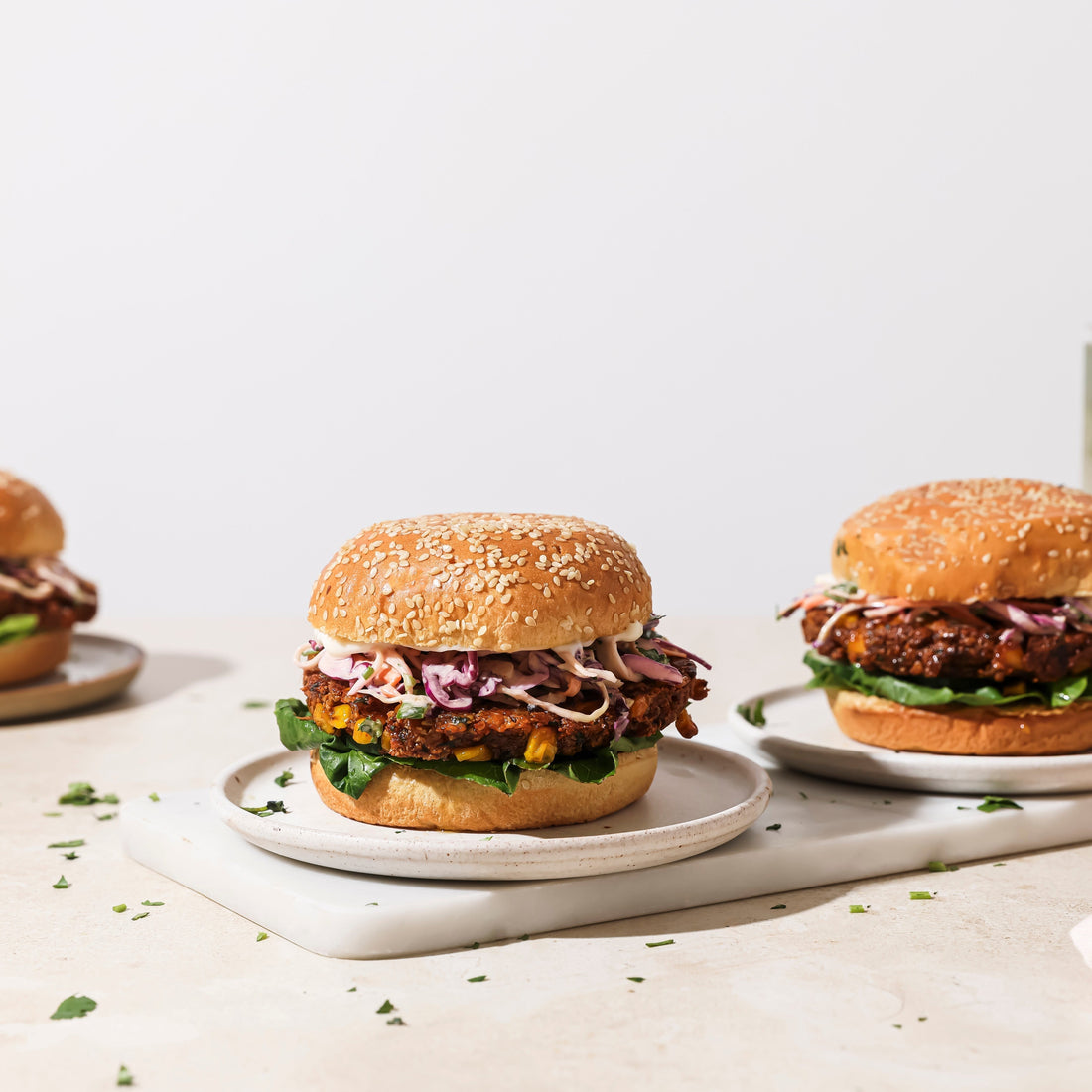 Tofu Crispy Corn Burgers