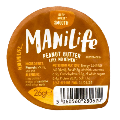 PACK'D's ManiLife Deep Roast Smooth Peanut Butter
