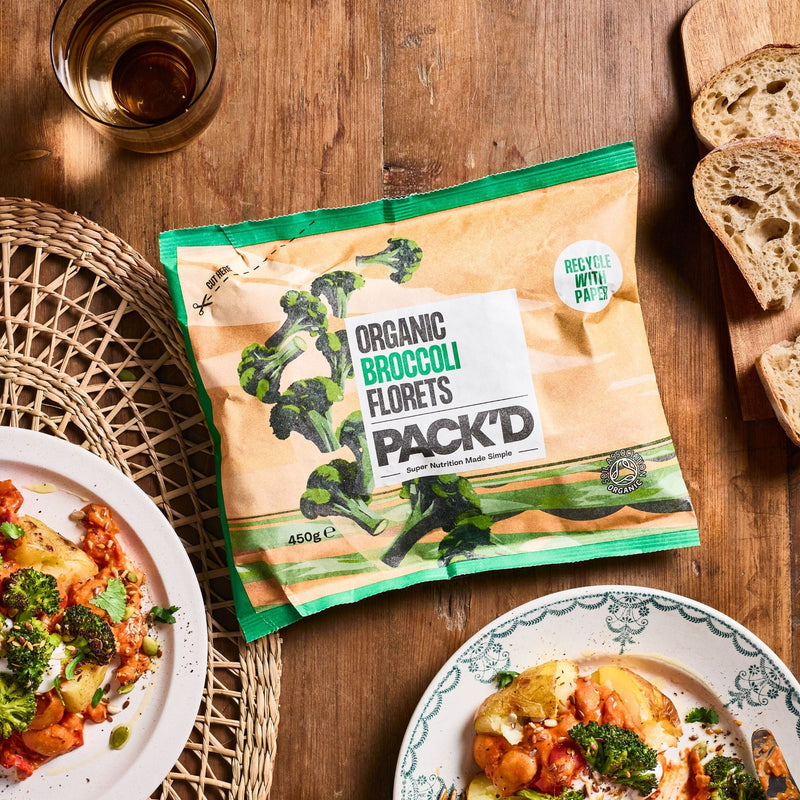 Organic Broccoli Florets - Frozen Vegetables - PACK'D