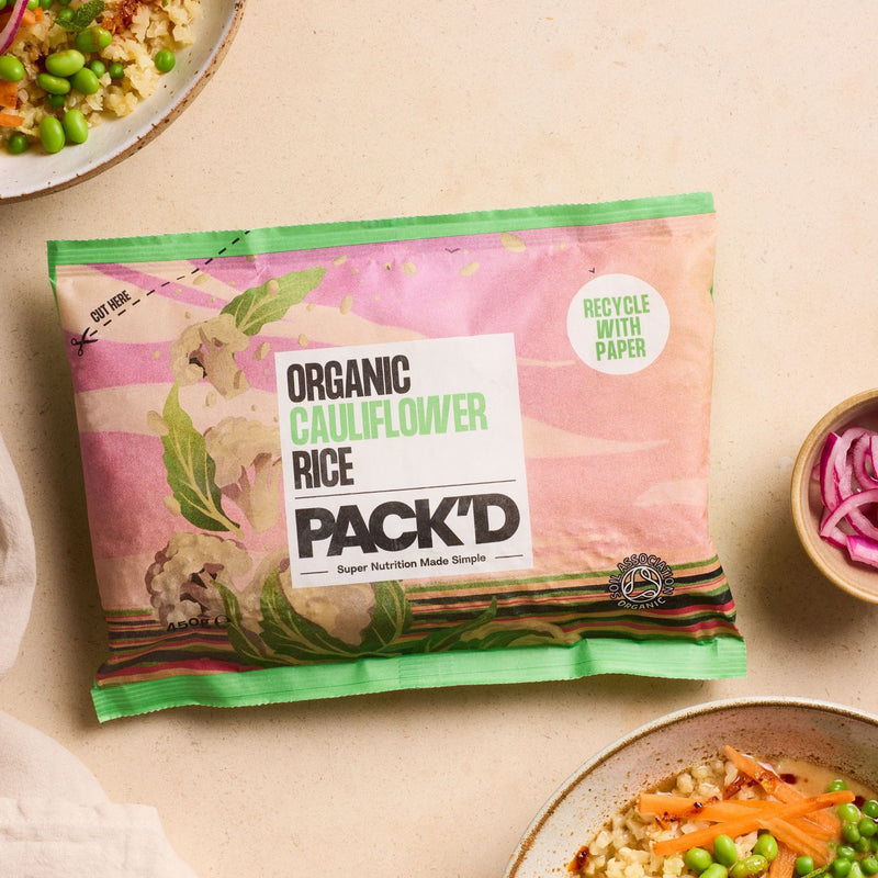 Packaged Cauliflower Rice Organic Cauliflower Rice - Frozen Vegetables - PACK'D