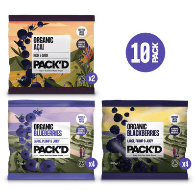 PACK'D Mixed Dark Berry Bundle Contents