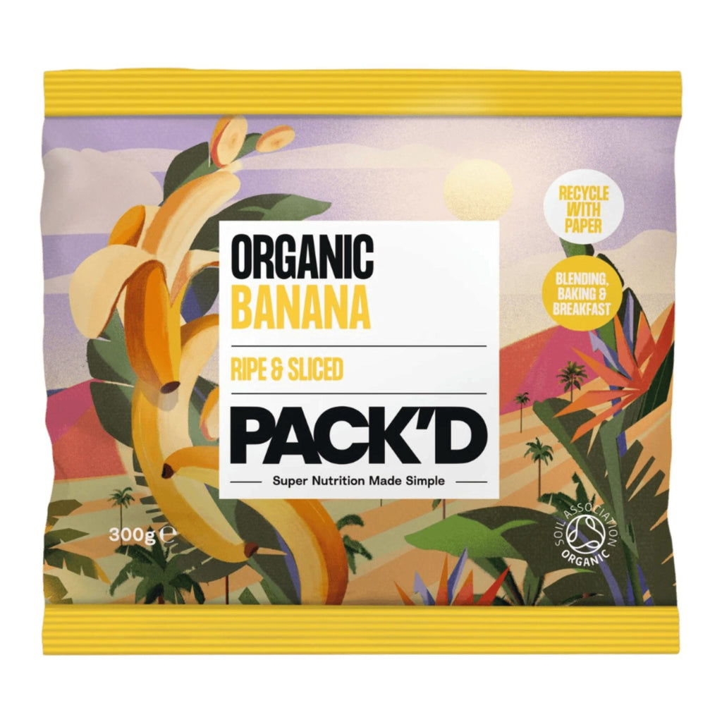 ORGANIC BANANAS RIPE CREAMY SLICED