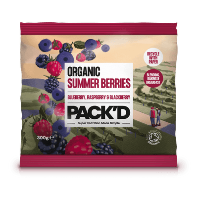 ORGANIC SUMMER BERRIES 300G front of pack