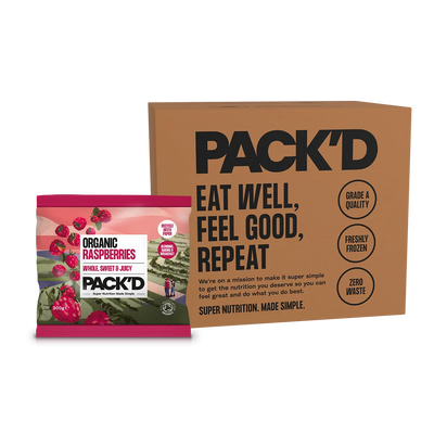 Pack'd Trade Box Organic Raspberries